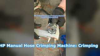Macchina per piegare i tubi manuale MS-P16HP: Dimostrazione di crimpatura
