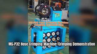 Macchina per crimpare tubi MS-P32: dimostrazione di crimpatura